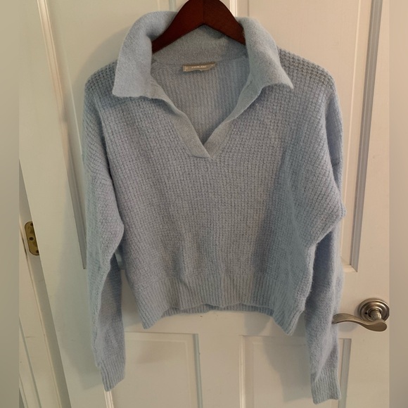 EVERLANE Alpaca Waffle Stitch Polo Sweater - Picture 4 of 7